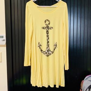 Super cute and soft boutique tunic/dress size L